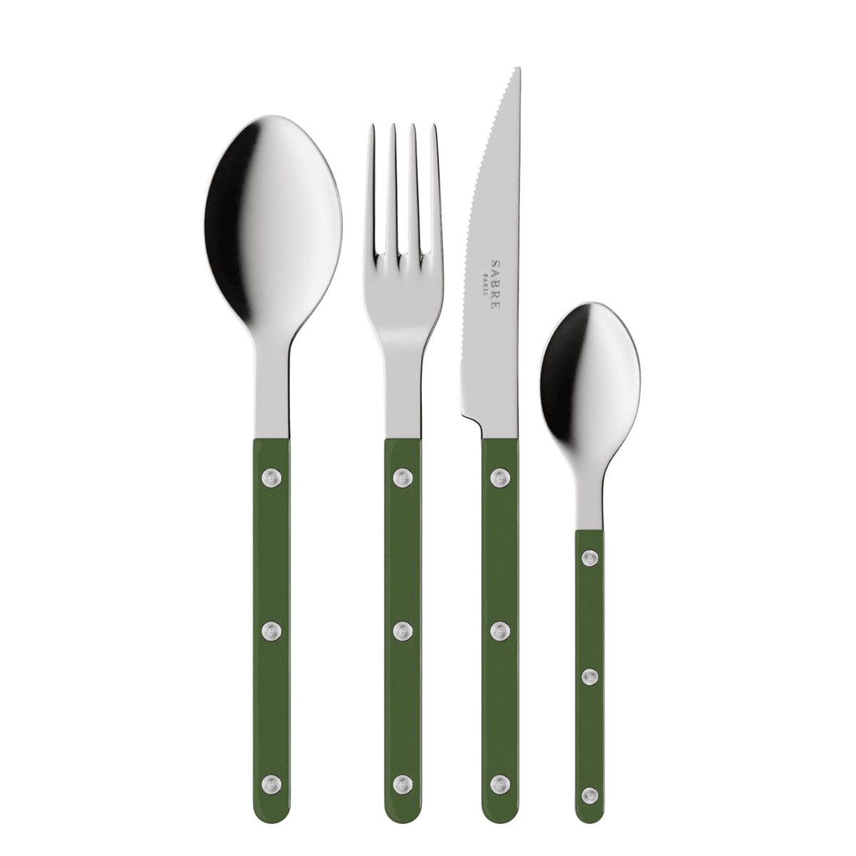 סכו"ם "Bistro" בצבע ירוק- 4 חלקים