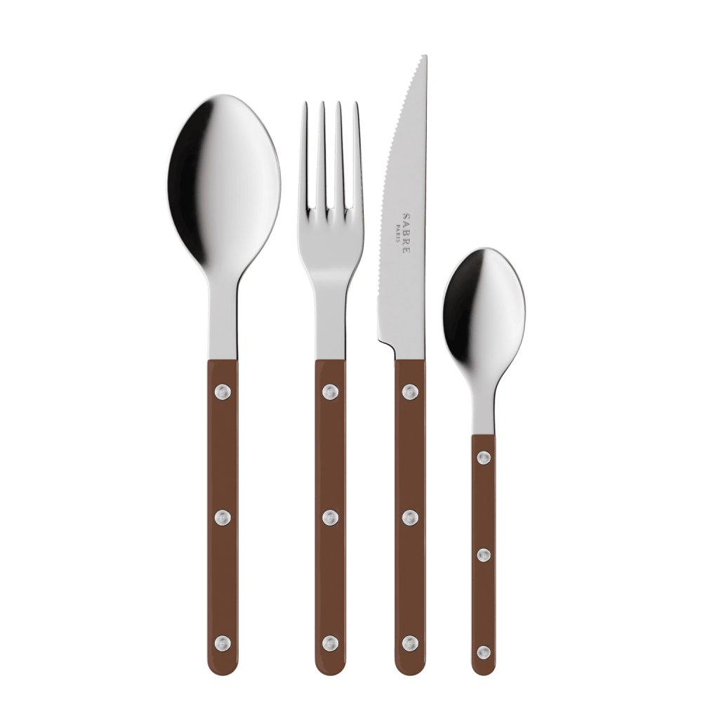 סכו"ם "Bistro" בצבע חום שוקולד