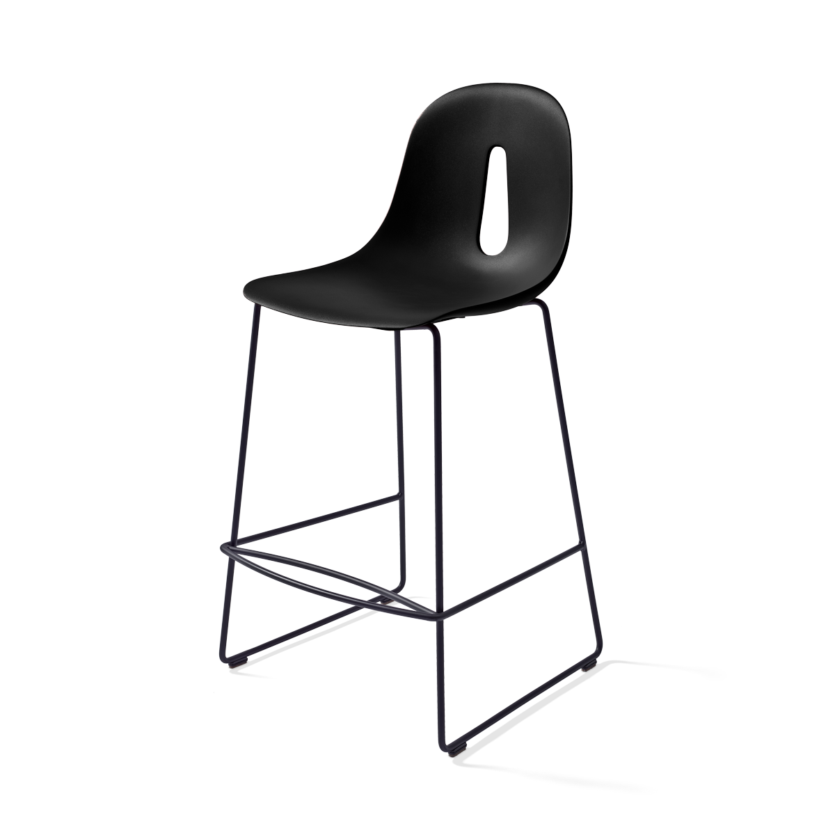 כיסא בר "Gotham" בצבע שחור