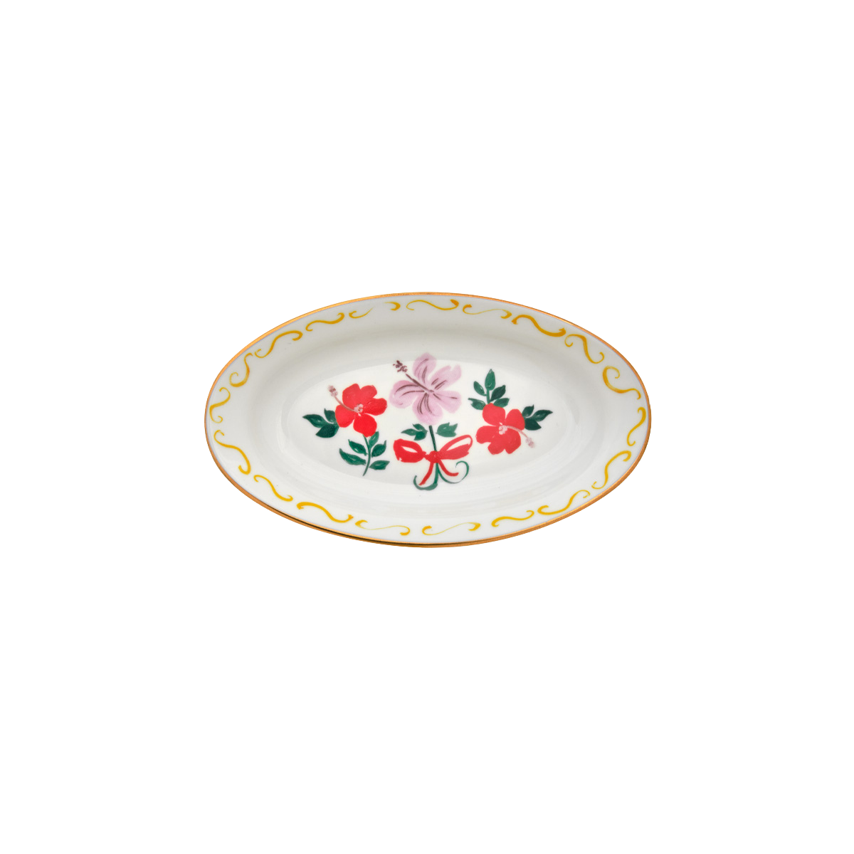 צלחת הגשה אובלית "Fiore fiocco"