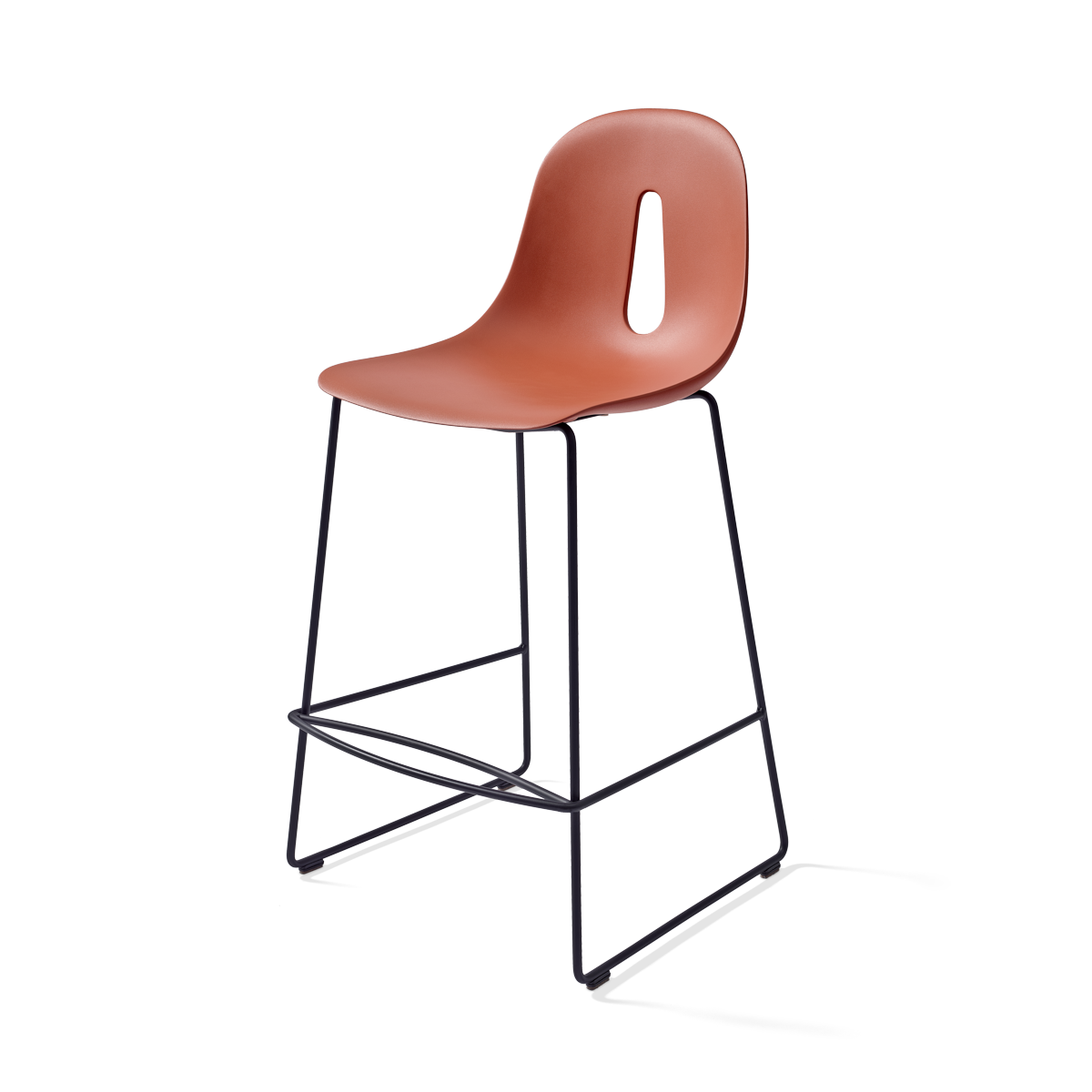 כיסא בר "Gotham" בצבע טרקוטה