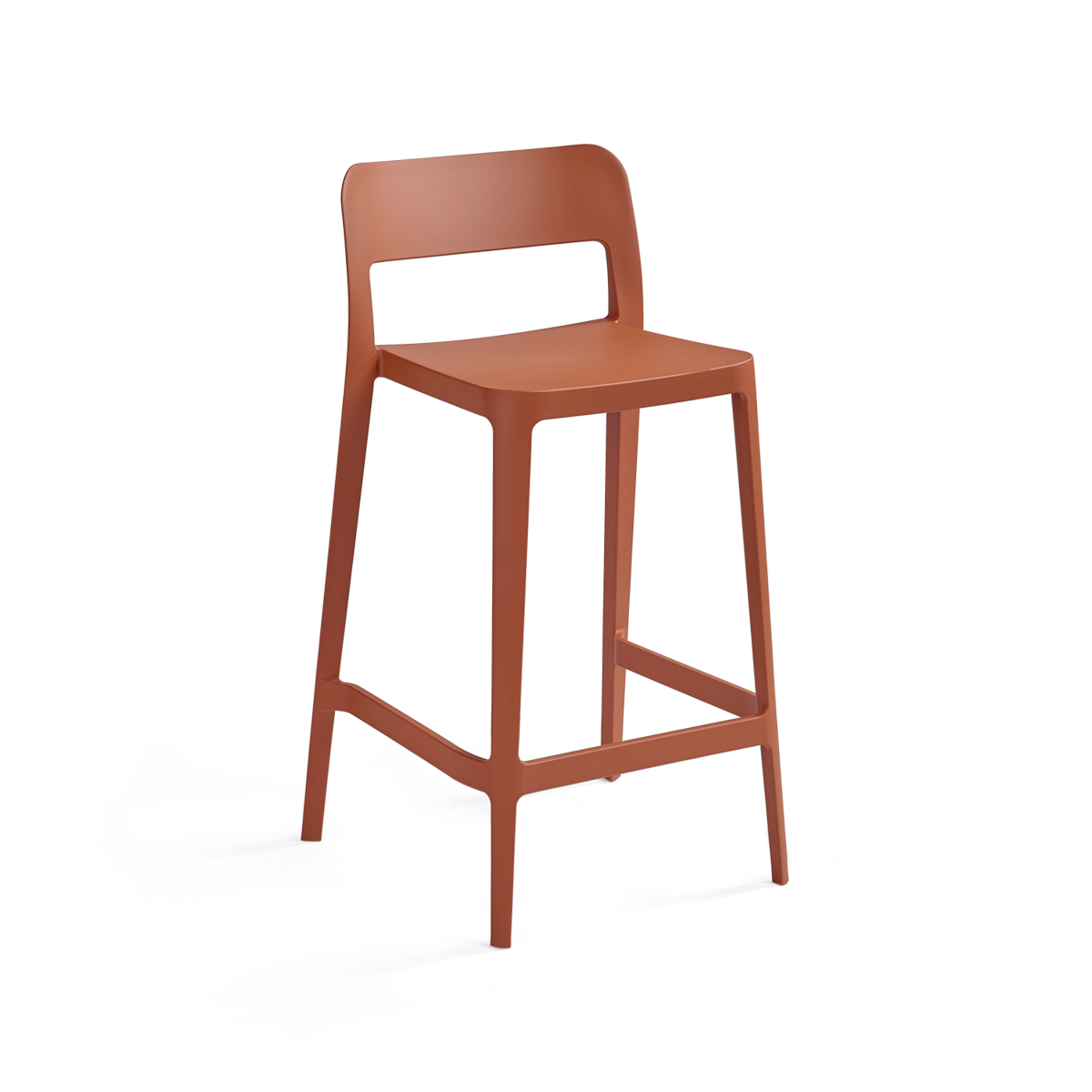 כיסא בר "Nene" בצבע טרקוטה