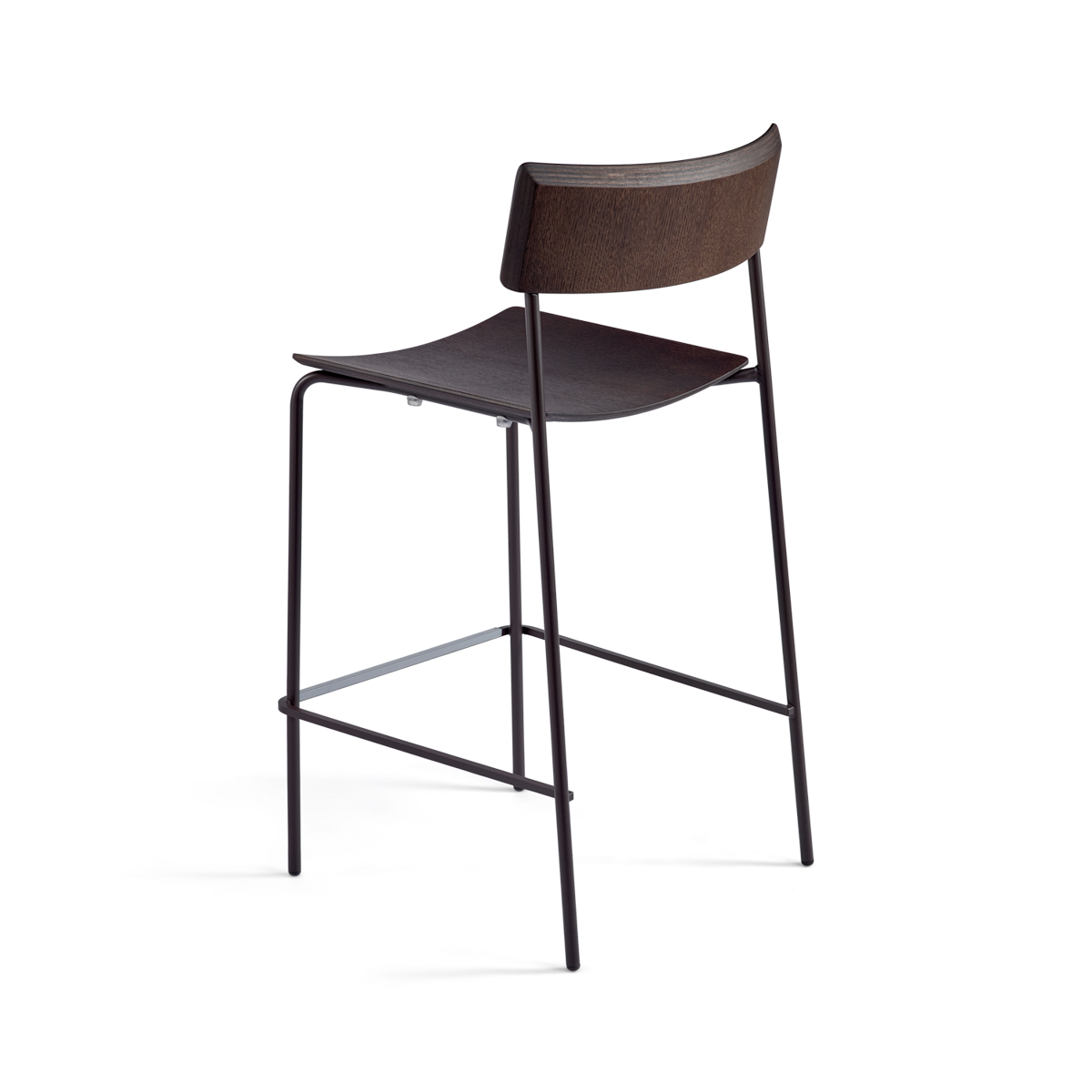 כיסא בר "Mito" בגוון עץ אגוז