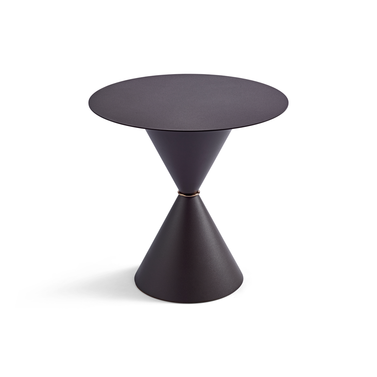 שולחן קפה "Clessidra" פלטת מתכת בצבע חום