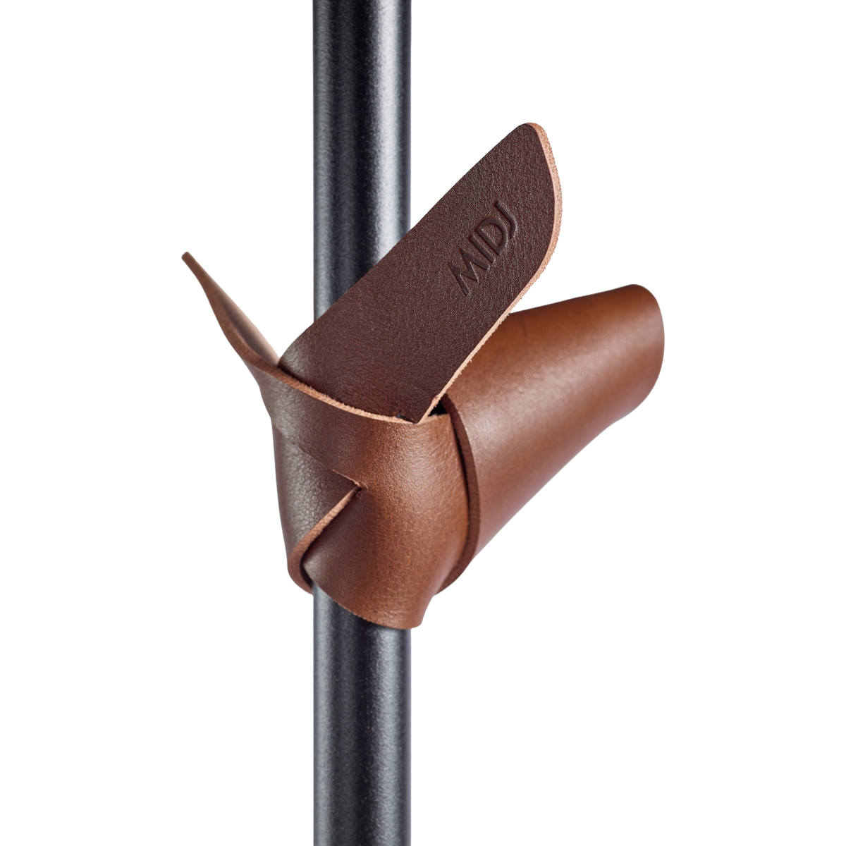 מתלה "Apelle tree" שחור עם זרועות תלייה בעור חום