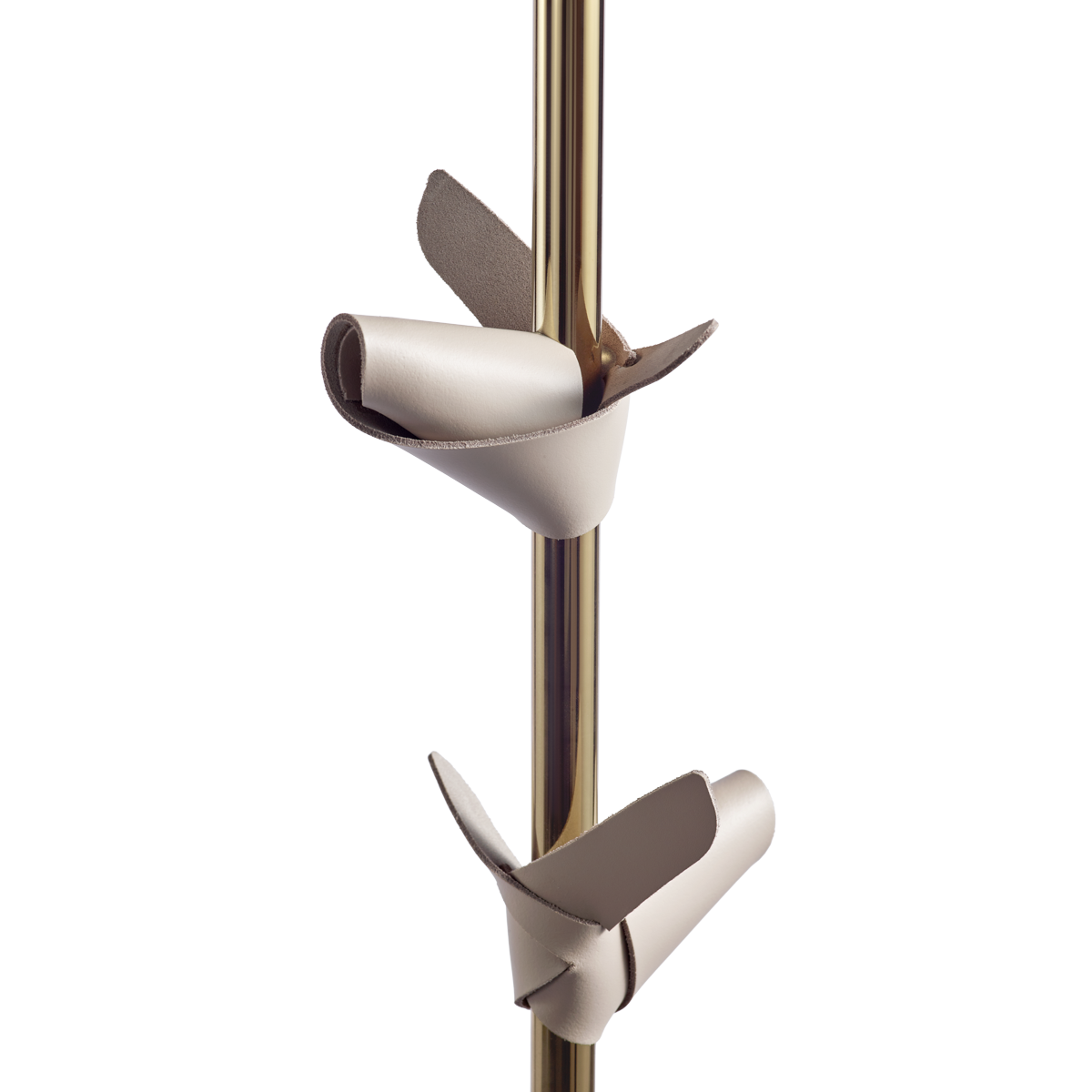 מתלה "Apelle tree" בזהב מוברש עם זרועות תליה בצבע גראז'