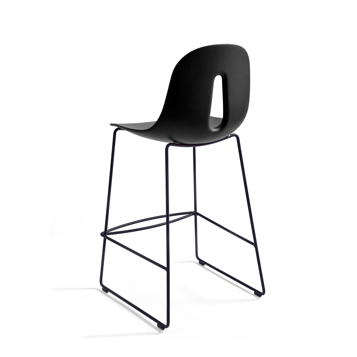 כיסא בר "Gotham" בצבע שחור