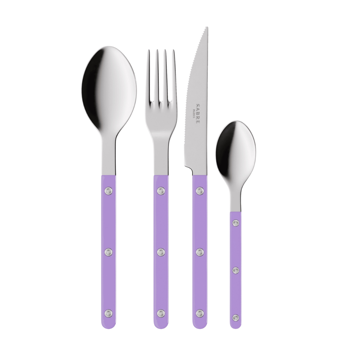 סכו"ם "Bistro" בצבע סגול- 4 חלקים