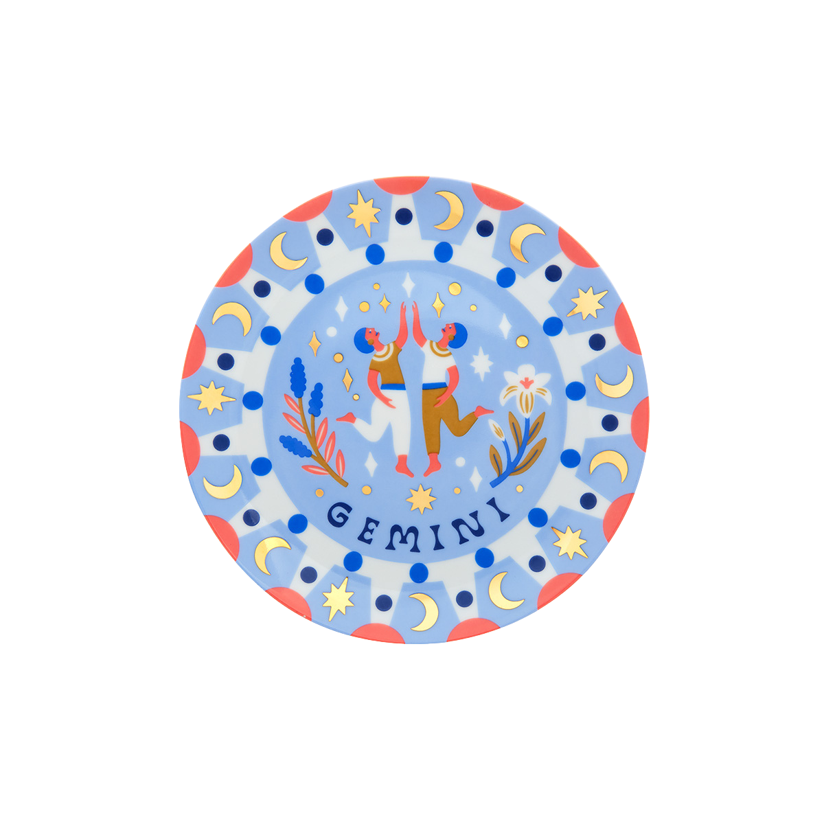 צלחת קטנה מזל תאומים "Gemini"