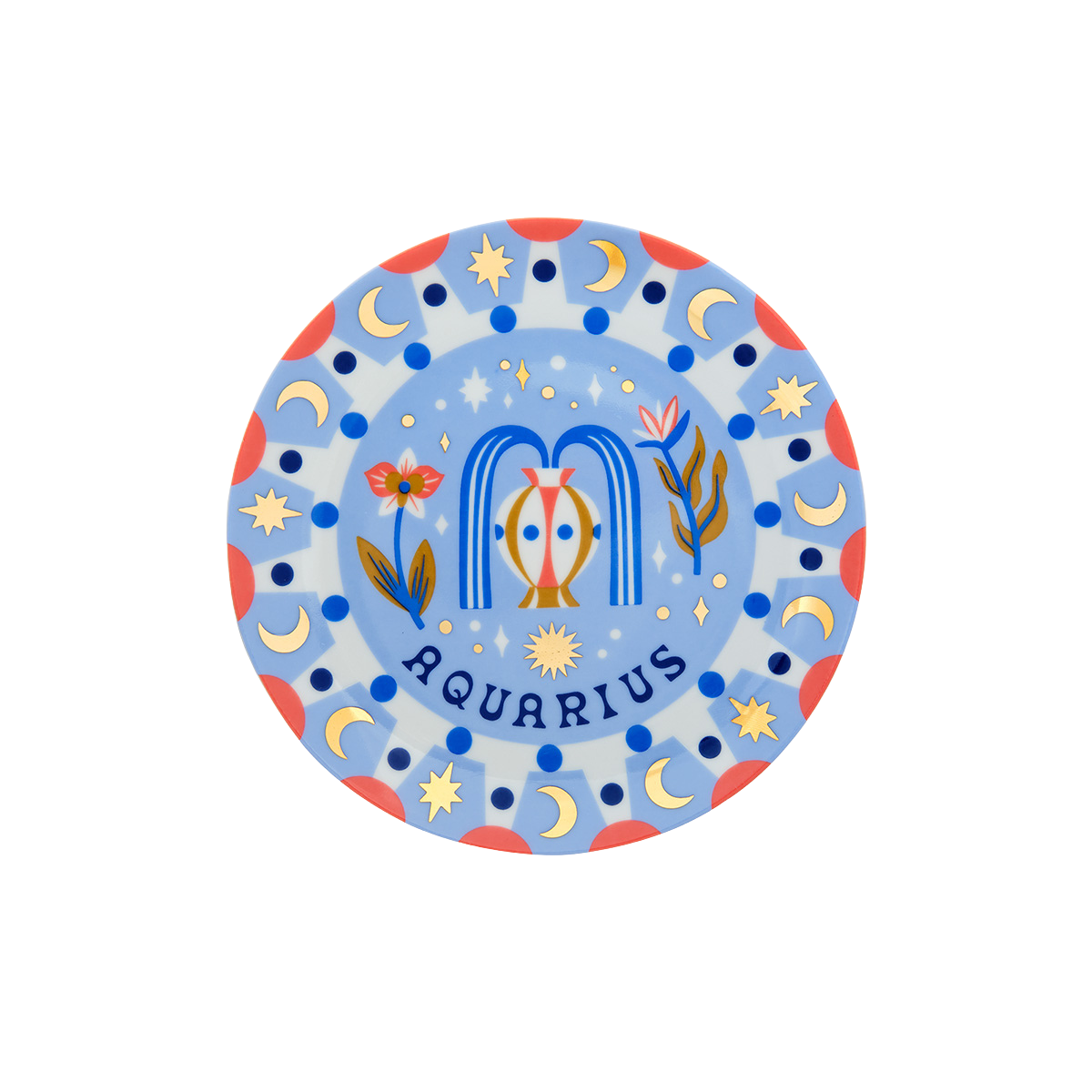 צלחת קטנה מזל דלי "Aquarius"