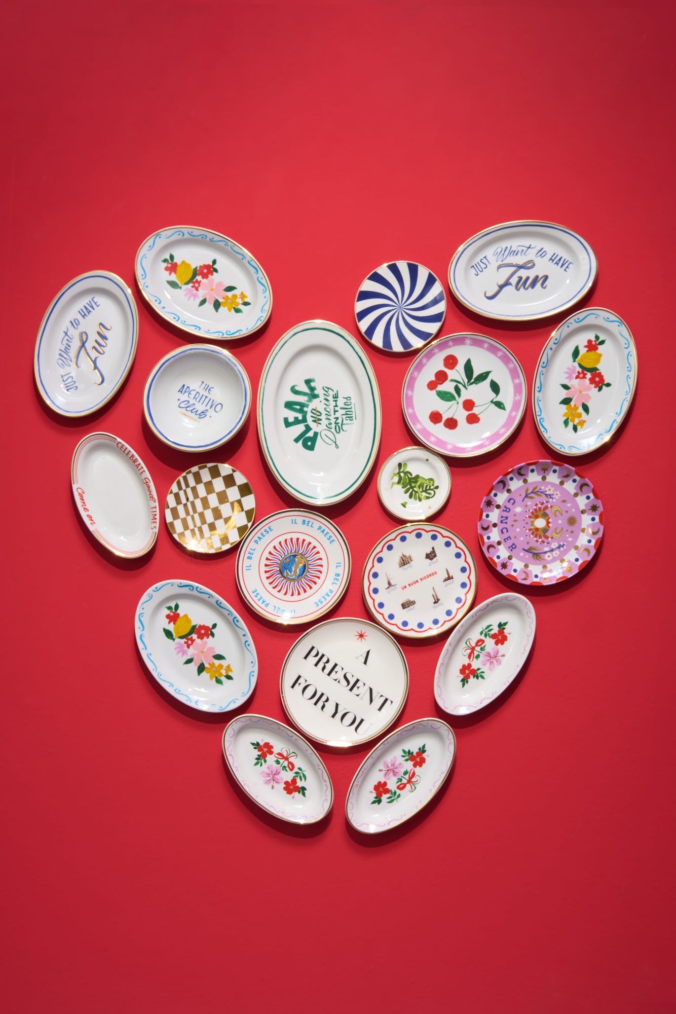 צלחת הגשה אובלית "Fiori e limoni"