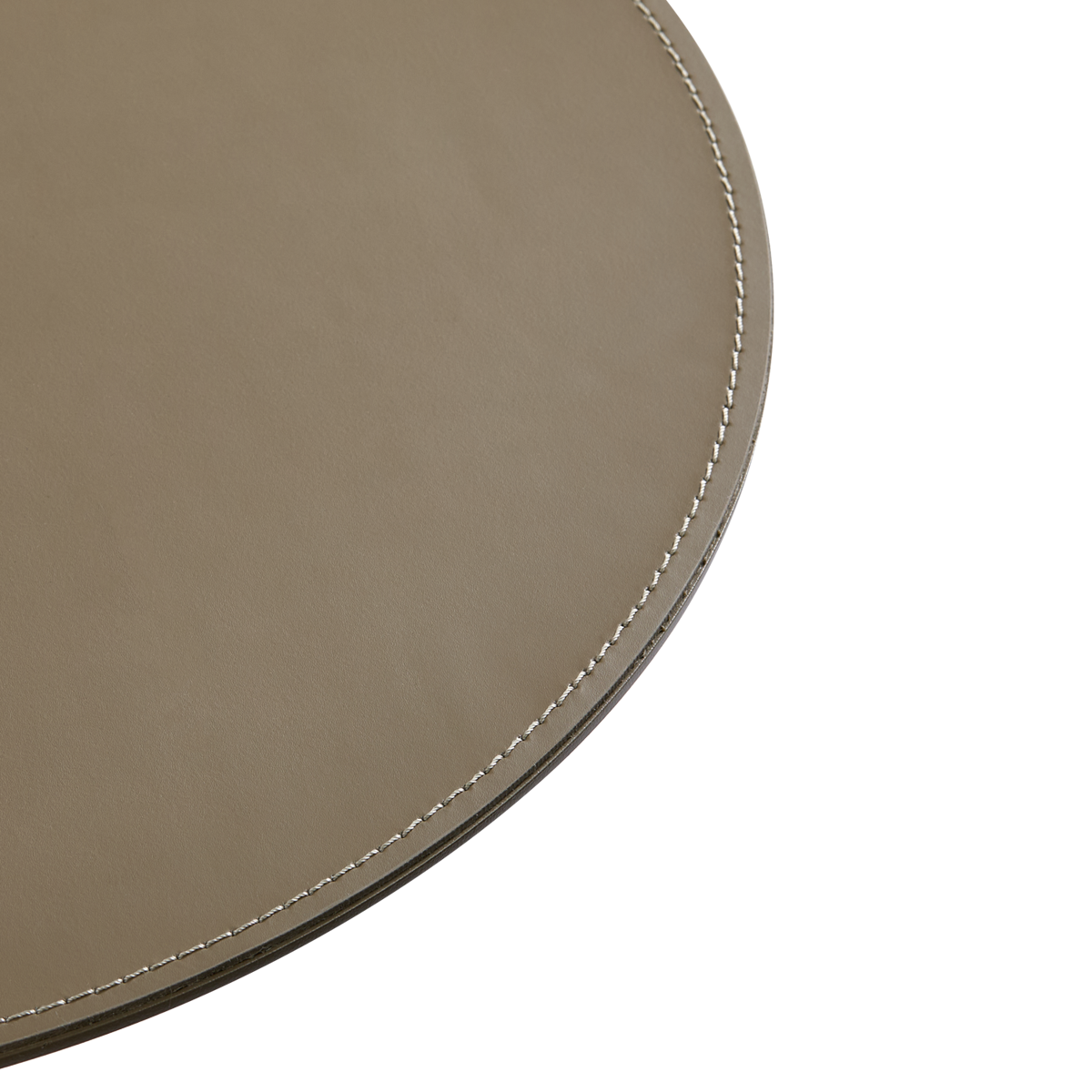 שולחן קפה "Clessidra" פלטת עור בצבע פאנגו