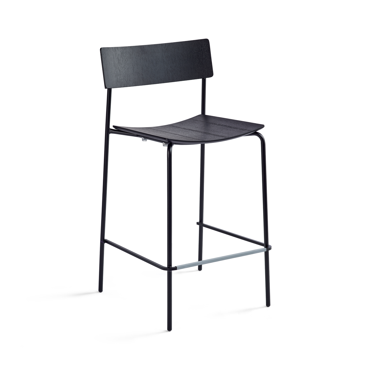 כיסא בר "Mito" בגוון עץ שחור