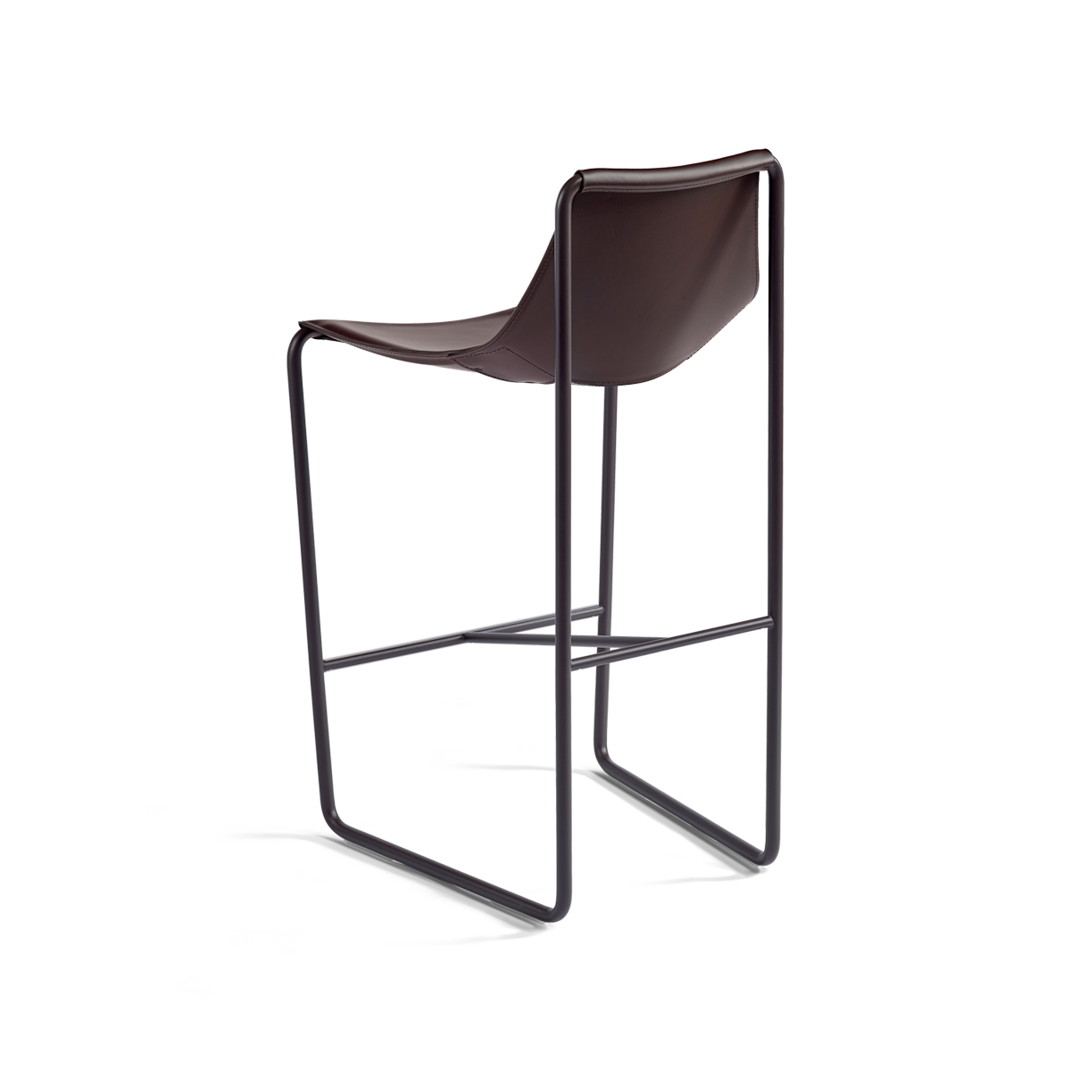 כיסא בר "Apelle"  בצבע חום שוקולד