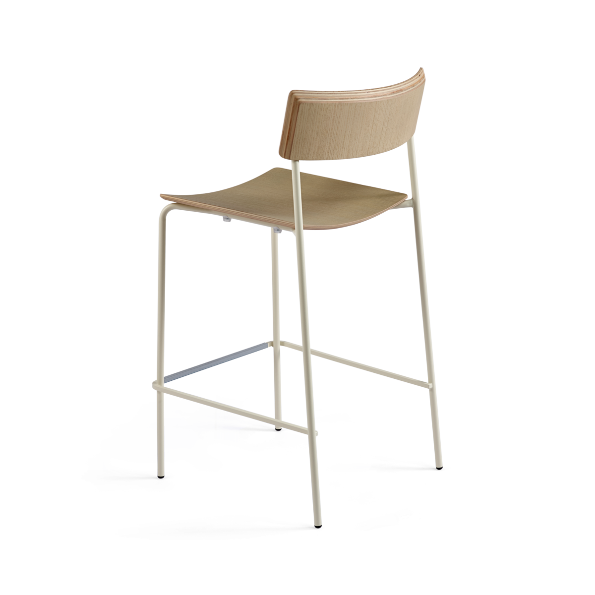 כיסא בר "Mito" בגוון עץ אלון בהיר