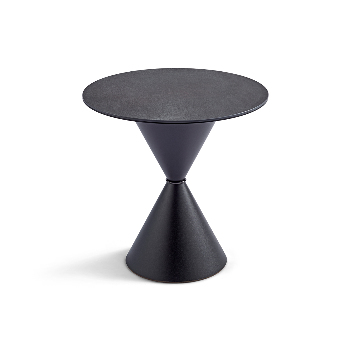 שולחן קפה "Clessidra" פלטת קרמיקה במראה אבן שחורה