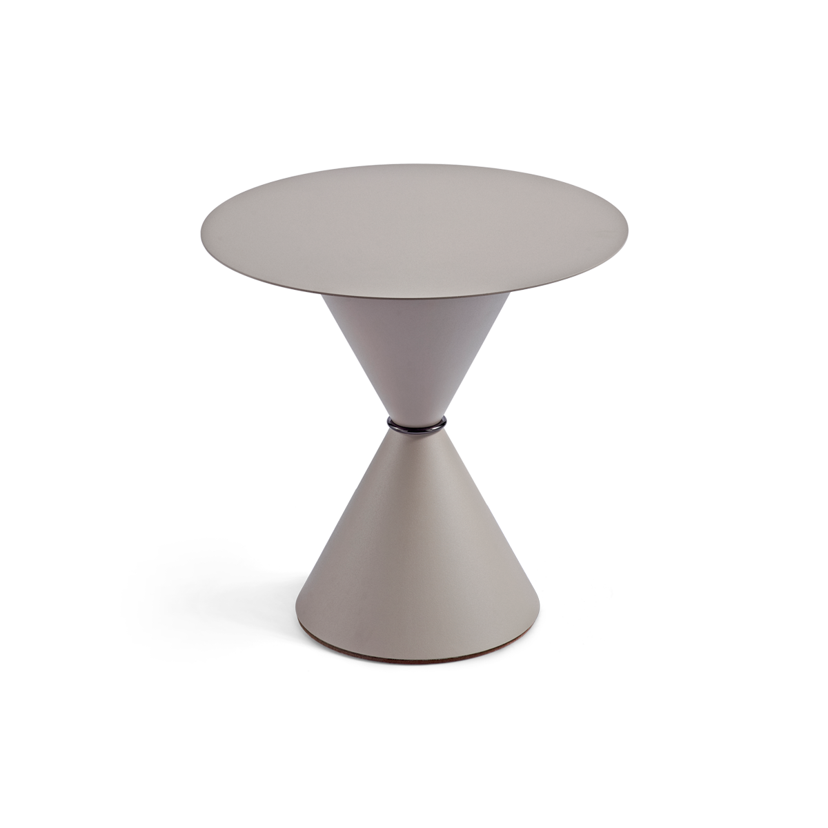 שולחן קפה "Clessidra" פלטת מתכת בצבע אפור בהיר