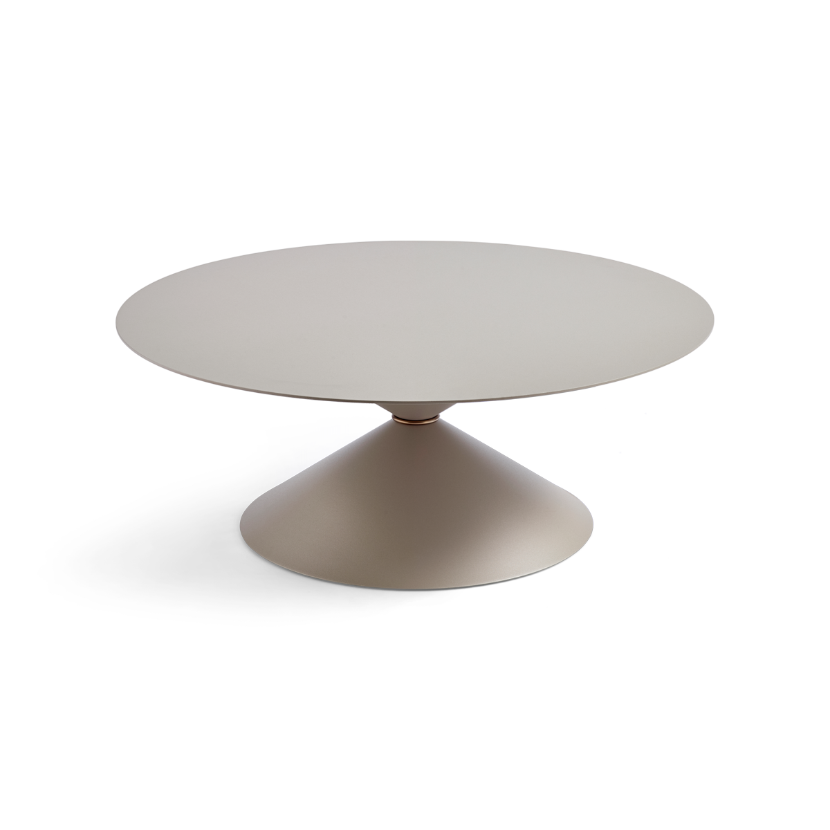 שולחן קפה "Clessidra" פלטת מתכת בצבע חול