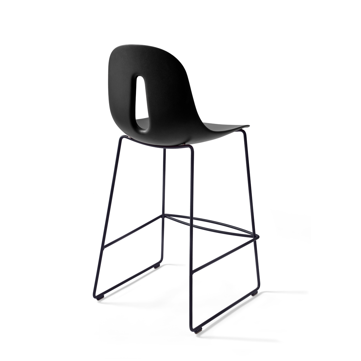 כיסא בר "Gotham" בצבע שחור