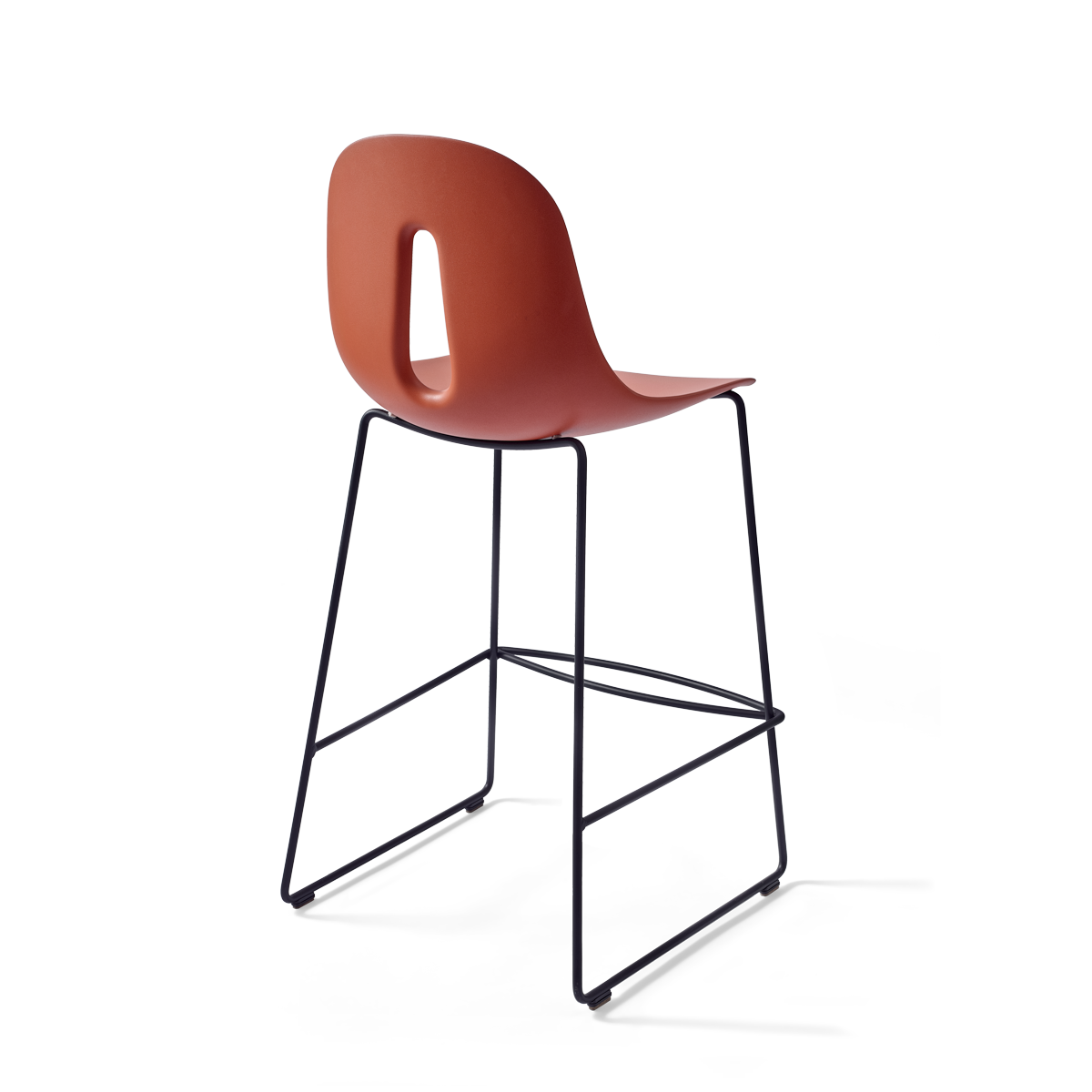 כיסא בר "Gotham" בצבע טרקוטה